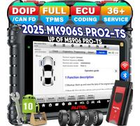 Autel MaxiCOM MK906 Pro-TS Valise Diagnostic Auto, 2026 MK906 Pro TS Up de MP900TS MS906 Pro MP900BT MS906 Pro TS, Codage Complet TPMS & ECU, 3000+ Tests, 36+ Services, Can FD&DoIP, Auto Scan 2.0