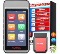Autel MaxiDIAG MD906 Pro Diagnostic Auto, Scanner OBD2 Système Complet MD906PRO 2025, Bluetooth Lite de MaxiCOM MK808S MX808S, Identique au MD909 Pro, Can FD, 11 Services, sans Frais Abonnement