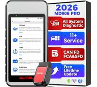 Autel MaxiDIAG MD906 Pro Scanner Diagnostic Auto OBD2 Système Complet Bluetooth Lite de MaxiCOM MK808S MX808S, Identique au MD909 Pro, Can FD, 11 Services, sans Frais Abonnement