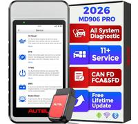 Autel MaxiDIAG MD906 Pro Valise Diagnostic Auto OBD2, 11 Services, Can FD | Système Complet Bluetooth Lite de MaxiCOM MK808S MX808S, Identique au MD909 PRO, Sans Frais Abonnement