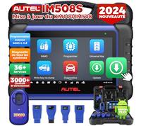 Autel MaxiIM IM508S Scanner, Outil de Programmation des clés de Voiture avec XP200, IMMO, Bidirectionnel, Diagnostic de Tous Les systèmes, 40+ Services, Mise à Jour Gratuite Pendant 2 Ans