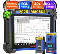 Autel MaxiIM IM608S II 2025 Outil Programmation Clé, Identique à Diagnostic Auto IM608 Pro 2 avec XP400 Pro, Ver Supér à Programmeur IM608 Pro IM608 II, Codage ECU, 3K+ Tests Actif, Mise à Jour 2 Ans