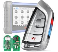 Autel MaxiIM Rohling IKEYBW004AL, Programmierbar, Ersatz in Erstausrüsterqualität für BMW, 4 Tasten, 40M Fernbedienung, Dualband, OBD-Lernen, Funktioniert mit Autel Scan Tool KM100 IM508S IM608 PRO II
