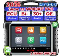 Autel MaxiPRO MP808S Valise Diagnostic Auto, Codage ECU comme MP900-BT MS906PRO Scanner Voiture Multimarque, 3K+ Bidirectionnel Test, Amélioré de MX900 MP808BTPRO MK900-BT, 2 Ans Mises à Jour (650€)