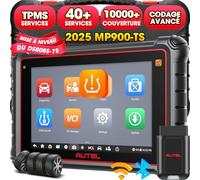 Autel MaxiPRO MP900-TS Scanner: 2024 Nouvel Outil de Diagnostic TPMS Mis à Jour de DS808S-TS/MP808BT Pro, Android 11.0, 40+ Services,Codage ECU Avancé Comme MK906PRO-TS, CANFD&DOIP, Test Actif,FCA SGW