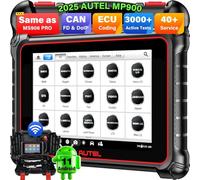 Autel MaxiPRO MP900 Valise Diagnostic Auto, 2025 Plus Récent de MS906BT MP808BT PRO MK900 MX900 MK808S, Codage ECU Pro comme MS906 PRO MP900BT, 3K+ Test Actif, 40+ Service, CANFD DOIP, Impression WiFi