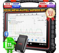 Autel MaxiPRO MP900BT: Codage ECU, 3K+ Tests Actif, 40+ Service, CANFD DoIP | 2026 Sans Fil comme MP900-BT KIT, Lecture VIN/Plaque, OS11, Nouveau Modèle de MP808BT PRO MP808S DS808 MS906BT MS906 Pro