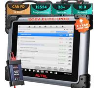 Autel MaxiSys Elite II Pro Scanner: 2 Ans de Mise à Jour Gratuite, Mise à Niveau du MS909/MS919/MS Ultra/MS908SPro II Outil de Diagnostic, J2534 Reprogrammation ECU&Codage OE, CANFD&DoIP, 38+ Service
