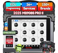 Autel MaxiSYS MS908S Pro II Valise Diagnostic Auto: 2025 J2534 ECU Programmation, Adaptation Codage Come Elite II Pro, Mise à Niveau Outil Reprogram MK908P II, AutoScan 2.0, Test Actif, 38+ Services