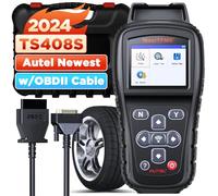 Autel MaxiTPMS TS408S Outil de Réapprentissage TPMS, Mis à jour par TS408, Scanner de Programmation OBDII,99% Capteur OEM Réapprentissage/Activation,Lecture/Effacement des DTCs,Identique à TS501 TS601