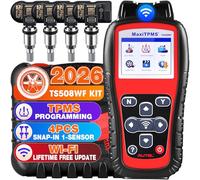 Autel MaxiTPMS TS508WF KIT 2026 Outil Réapprentissage TPMS | Avec 4 MX-Capteurs 2en1 Métal [Valeur 120€], Upgrand TS508 TS408 TS501, Activer Réapprendre Capteur, Program Autel Capteur