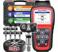 Autel MaxiTPMS TS508WF KIT TPMS Outil de Diagnostic, mit 8 MX-Capteurs[Valeur: 240€] Programmation Capteur TPMS, WIFI Ver. TS501 PRO TS401 TS508WF TS408, Réapprentissage/Activation de Tous les Sensors