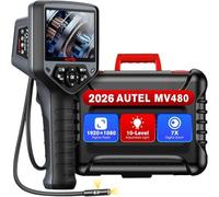Autel MaxiVideo MV480 Caméra Inspection, Rotation à 360°, Zoom 7 X | 2026 Nouvelle Portée Vidéo Endoscope Industriel HD 1080P, Vidéoscope avec Annotation Audio, Double Caméras, Version Améliorée