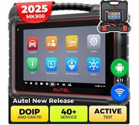AUTEL MK900 MaxiCOM Outil de Diagnostic Valise Diagnostique 40+ Services Tests Actif Scanner au MX808S/MK808BT Pro en Français