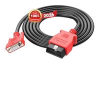 Autel Origine Câble Test Principal OBD2 1.5M 3 Rangées, Connecteur Diagnostic OBDII 16 Broches, Compatible Uniquement avec Modèles MaxiSys MS908P MS908S Pro II MK908 Pro II Elite II Pro Ultra Lite