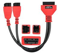 Autel Origine FCA 12+8 Adaptateur Convient pour Dodge Jeep Fiat Alfa Lancia, Connecteur Câble Programmation, Câble Protocole Passerelle Contournement, Non Compatible avec TOUS Scanners