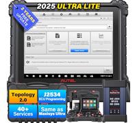 Autel Scanner MaxiCOM Ultra Lite, Outil de Diagnostic, Programmation et Codage, 40+ Services, Aucune Restriction IP, Mise à Niveau de MaxiSys Ultra/MS919/MS909/Elite II, 2 Ans de Mise à Jour Gratuite