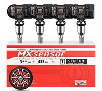 Autel TPMS MX Sensor, Capteur Remplacement Pneu à Double Fréquence pour Toutes Voitures, Identique au Sensor OE, Capteur Système Surveillance Pression Clonable à 100%(Valve en Métal, 4 Pièce)