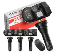 Autel TPMS Sensor MX-Sensor, Double Fréquence Capteurs TPMS pour 99% Voitures, Fonctionne avec TS508WF TS408S TS501Pro TS601, Niveau OE Programmable & Clonable TPMS Sensor (Valve en Caoutchouc, 4PCS)