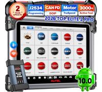 Autel Valise Diagnostic Auto MaxiSYS Elite II Pro, 2026 Mis à Niveau de MK908P II MS908SP Bidirectionnel Scanner, Programmation & Codage J2534, 38+ Services, TOU Systèmes, Mise à Jour 2 Ans