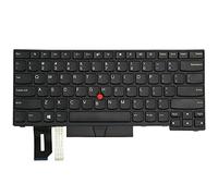 AUTENS Clavier américain pour ordinateur portable Lenovo ThinkPad L380 L390 E490 E495 T490 L490 E480 E485 L480 T480s R480 R490 T14 Gen1 Gen 2 Noir (pas de rétroéclairage)