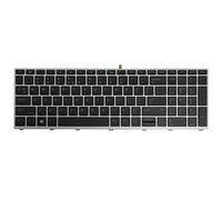 AUTENS Clavier US de rechange pour ordinateur portable HP ProBook 450 G5 / 455 G5 / 470 G5 / 650 G4 / 650 G5 / 655 G4 / 655 G5 - Cadre argenté - Rétroéclairage sans pointeur