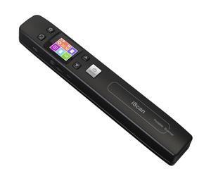 AUTENS Scanner portable avec carte SD 16 G, scanner baguette pour documents A4, images, pages, textes, reçus, livres jusqu'à 1050 DPI, écran LCD coloré, téléchargement via câble USB, sans pilote