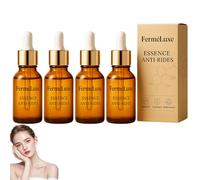 AUTERA ESSENCE ANTI-RIDES, FerméLuxe ESSENCE ANTI-RIDES, Anti Ride Gouttes,AUTERA Sérum Anti-Rides & Anti-Âge, Naturels Soin Visage Hydratant, Repulpant & Lissant Pour Tous Types de Peaux (4 Pce)