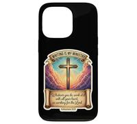 Auteur chrétien écrivain écrit est Mon ministère Jésus-Christ Coque pour iPhone 13 Pro