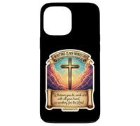 Auteur chrétien écrivain écrit est Mon ministère Jésus-Christ Coque pour iPhone 13 Pro Max