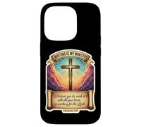 Auteur chrétien écrivain écrit est Mon ministère Jésus-Christ Coque pour iPhone 14 Pro