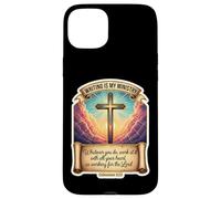 Auteur chrétien écrivain écrit est Mon ministère Jésus-Christ Coque pour iPhone 15 Plus