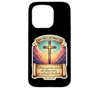 Auteur chrétien écrivain écrit est Mon ministère Jésus-Christ Coque pour iPhone 15 Pro