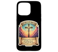 Auteur chrétien écrivain écrit est Mon ministère Jésus-Christ Coque pour iPhone 15 Pro Max