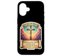 Auteur chrétien écrivain écrit est Mon ministère Jésus-Christ Coque pour iPhone 16