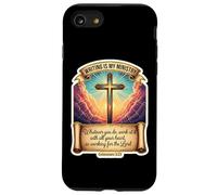 Auteur chrétien écrivain écrit est Mon ministère Jésus-Christ Coque pour iPhone SE (2020) / 7/8