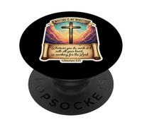 Auteur chrétien écrivain écrit est Mon ministère Jésus-Christ PopSockets PopGrip Adhésif