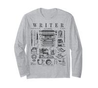 Auteur écrivain romancier Livre écriture Outils Vintage Brevet Manche Longue