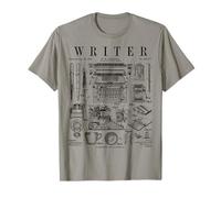 Auteur écrivain romancier Livre écriture Outils Vintage Brevet T-Shirt