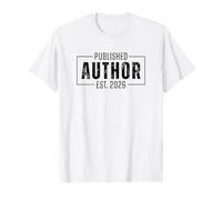 Auteur fier publié Est 2026 Funny Poet Book Writer T-Shirt