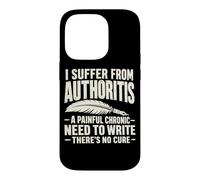 Auteur Humour Autorité Écrivain Créatif Écriture Vie Coque pour iPhone 14 Pro