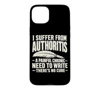 Auteur Humour Autorité Écrivain Créatif Écriture Vie Coque pour iPhone 15 Plus