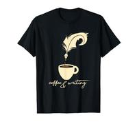 Auteur I Livre Littérature I Café I Écrivain T-Shirt Graphique avec Valeur