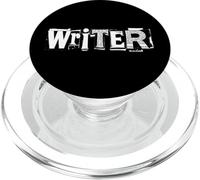 Auteur indépendant écrivain romancier drôle Livre rançon Note PopSockets PopGrip pour MagSafe