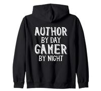 Auteur par Day Gamer Night Horror Fiction Book Story Writing Sweat à Capuche