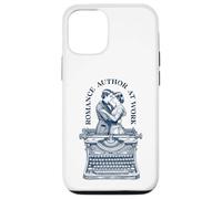 Auteur romantique au travail Machine à écrire vintage Romancier écrivain Coque pour iPhone 12/12 Pro