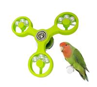 Authentic Bird Toys, Rotating Cage Accessories, Interactive Spinner Rattle, Sturdy Chew Safe Fun, for Cockatiel Conure Parakeets Budgies Lovebirds Play Enrichment Training Use