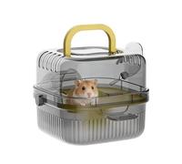 Authentic Hamster Carrier, Portable Running Wheel, Pet Travel Box, Water Bottle Accessory Design, for Guinea Bunny Mice Dwarf Chinchillas Outdoor Camping Hiking Road Trip Fun
