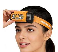 Authentic Headlamp Rechargeable, Bright Adjustable Light, Powerful Comfort Lamp, Sensor Feature Hands Free Illumination, for Outdoor Fishing Work Night Mechanic Walking Tent Park Garden Adventures