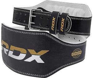 Authentic Leather Poids de levage RDX 6 "Retour Ceinture de soutien Gym Fitness Power Strap formation, X-Large (40"-45")